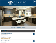 Tablet Screenshot of classiccommunities.net